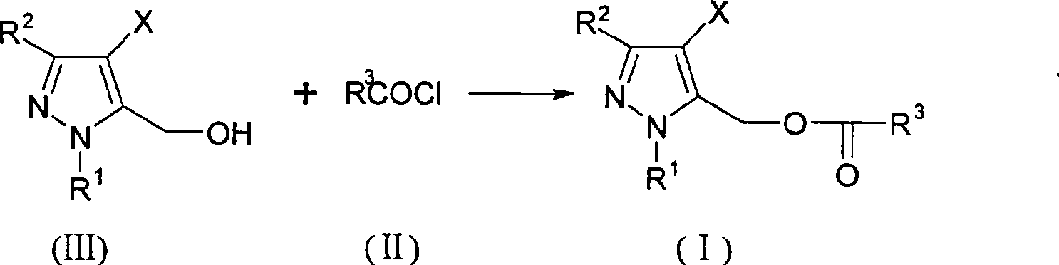 Pyrazole methanol esters compounds, preparation method and application thereof