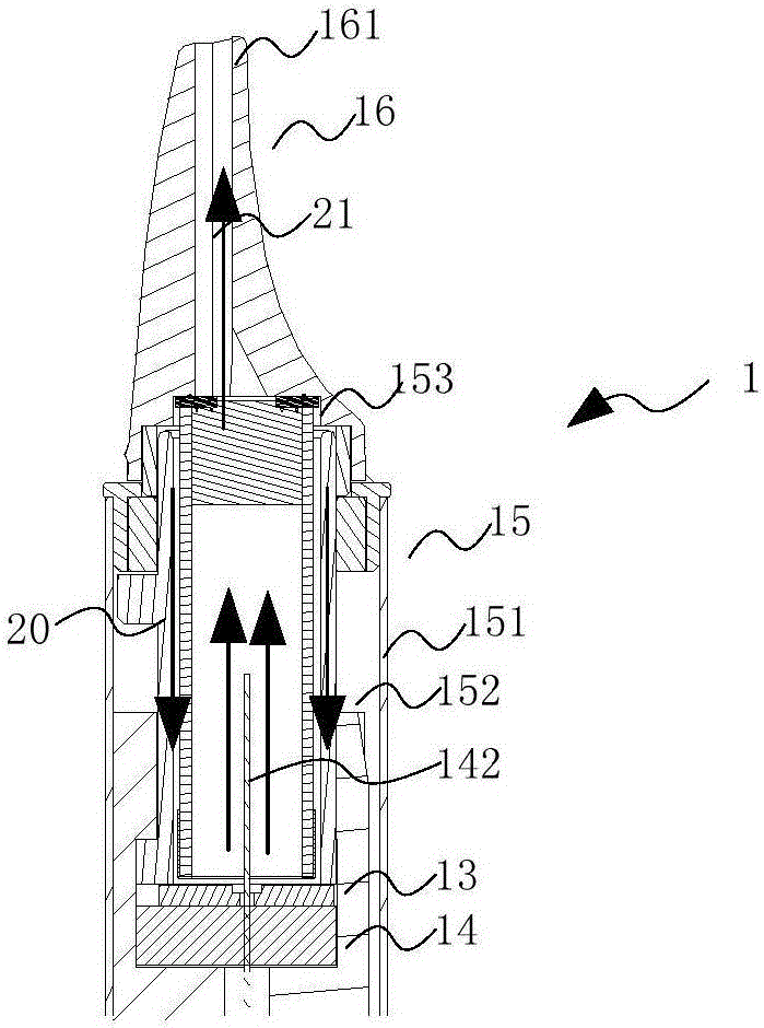 Aerial fog generating device and use method thereof