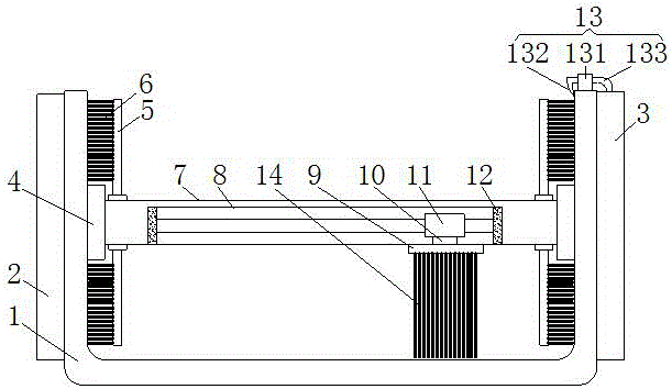 Printing and dyeing vat cleaning device