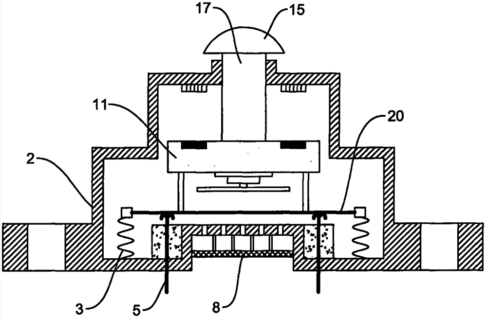 Magnetic electric power control switch with high heat dissipation