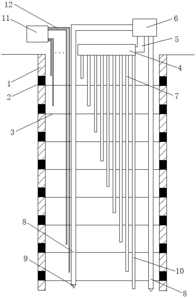 Equipment and method for lifting and filling low-temperature geothermal water source in same well