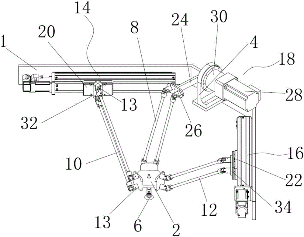 Linear type parallel robot