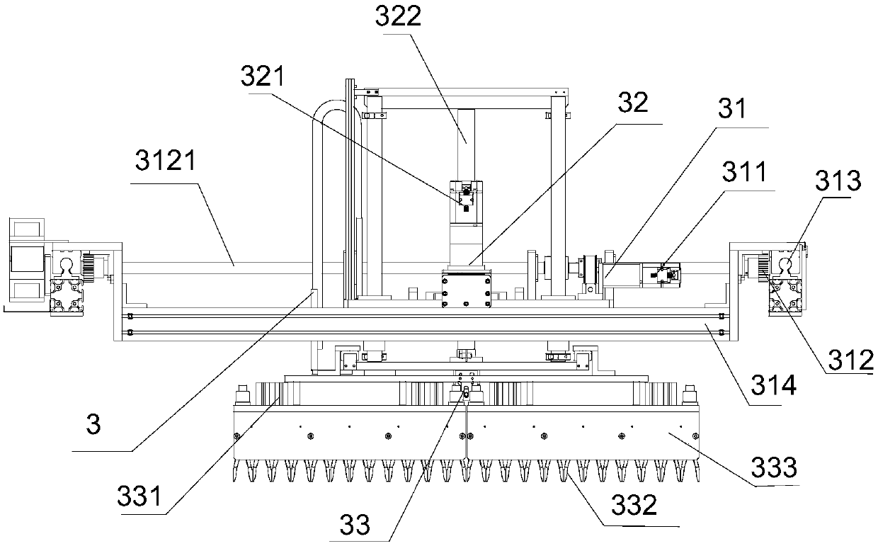 Motor-drive type hot pressing and cold pressing formation clamp equipment of flexibly-packaged power lithium flexibly-packaged battery