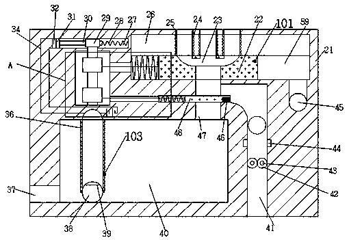 Secondary utilization device after sanitary sewage treatment