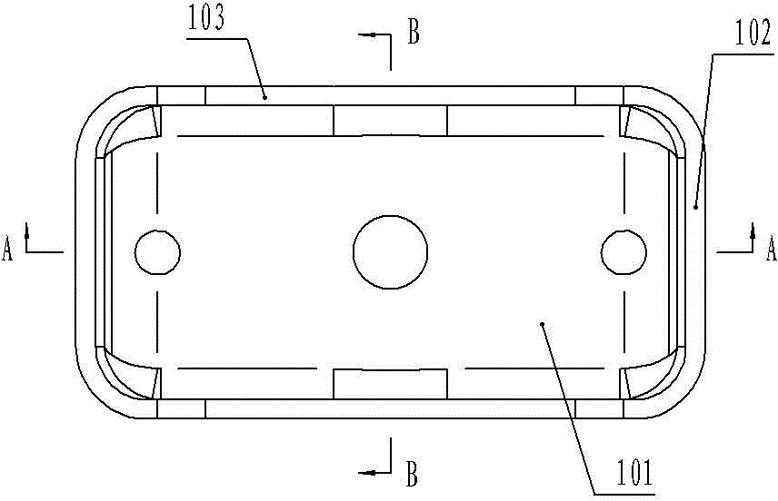 Spring seat plate forming die