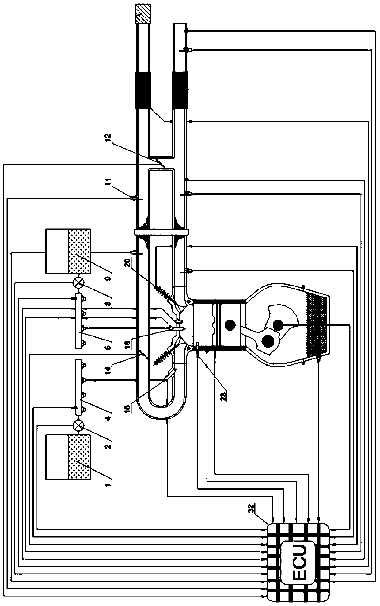 Double injection gasoline lean burning engine with porous oil nozzle