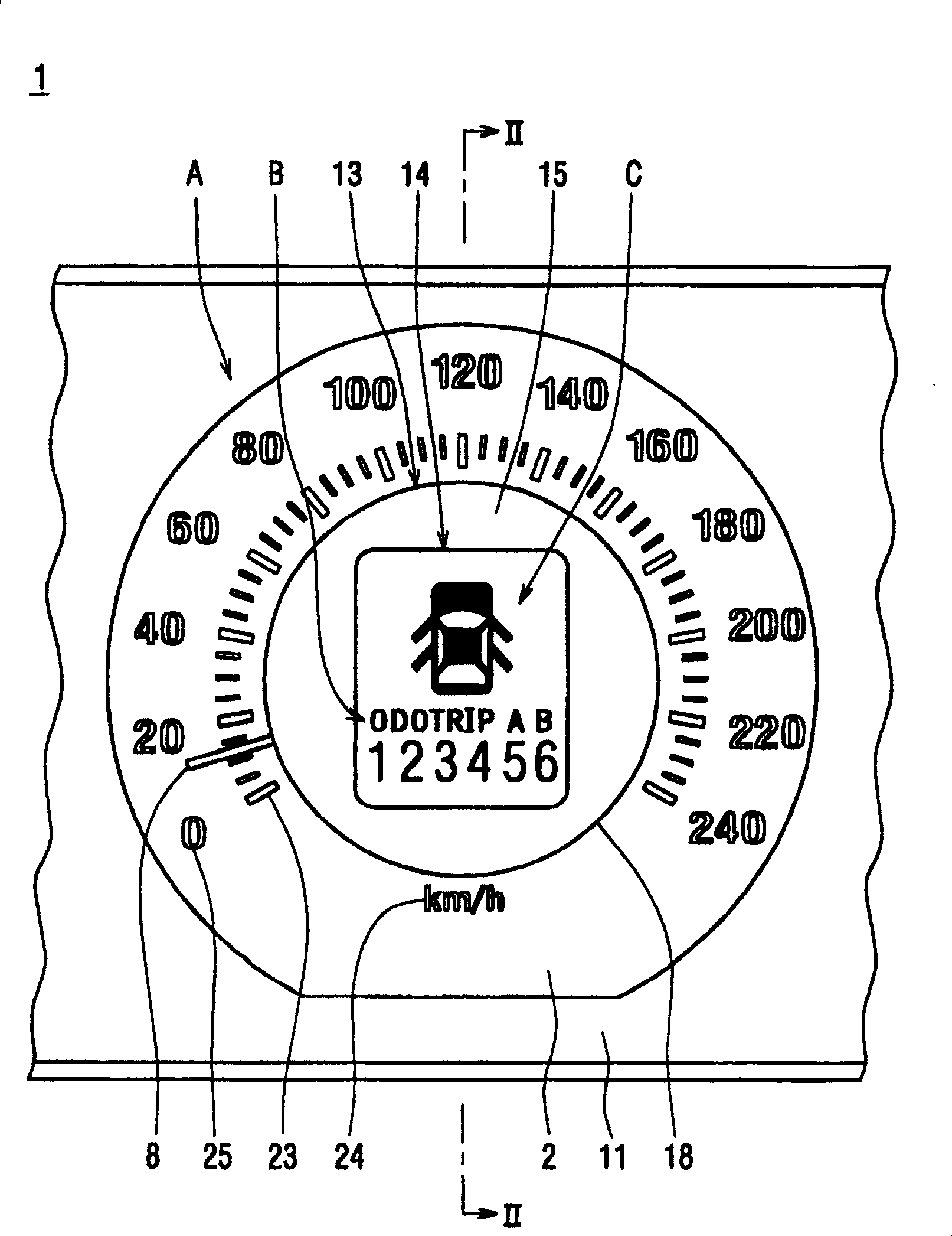 Vehicular display device