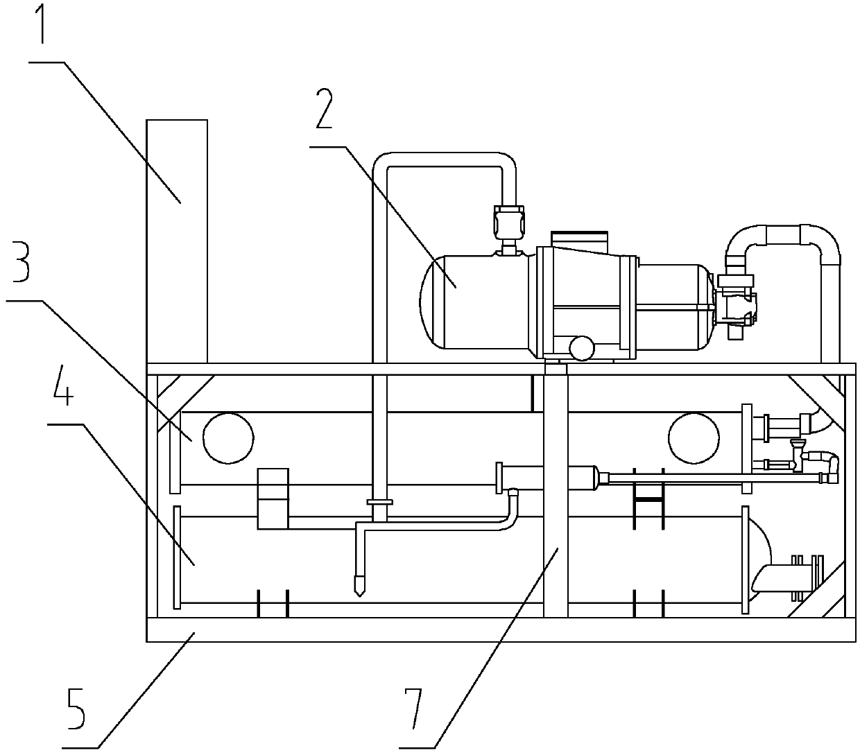 Air-condition structure for ship