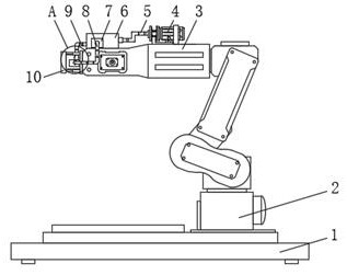 Long-service-life electronic component chip preparation platform