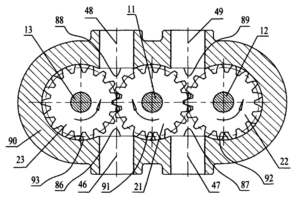 Pressure holding gear pump