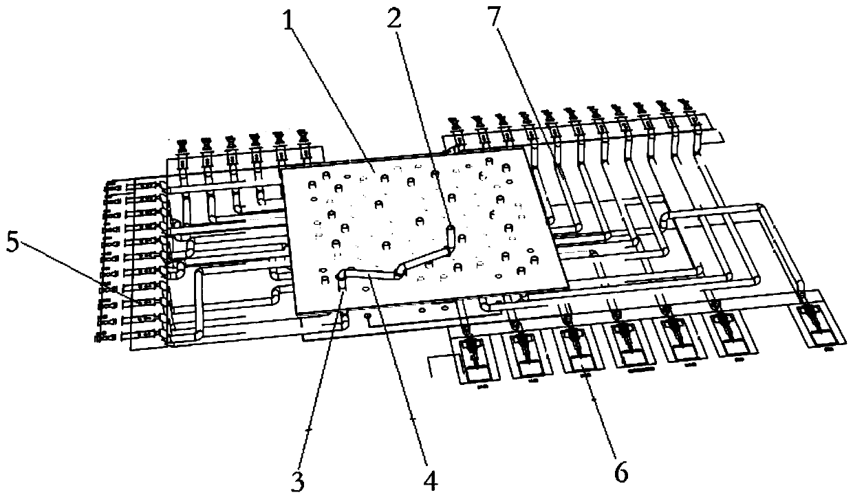 Integrated oil distribution system with pipelines in pump room being centralized