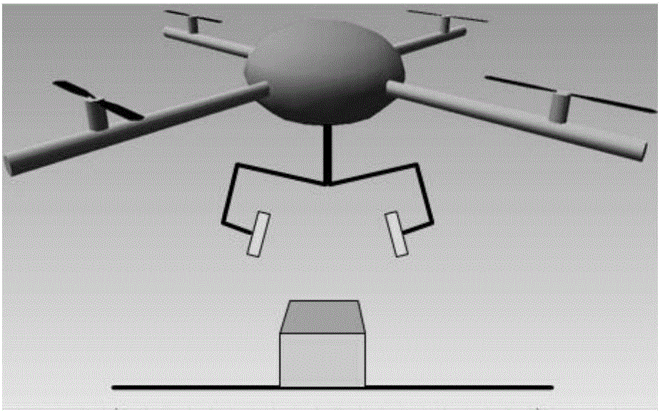 Complex attitude adaptive control method after multi-rotor aircraft captures target