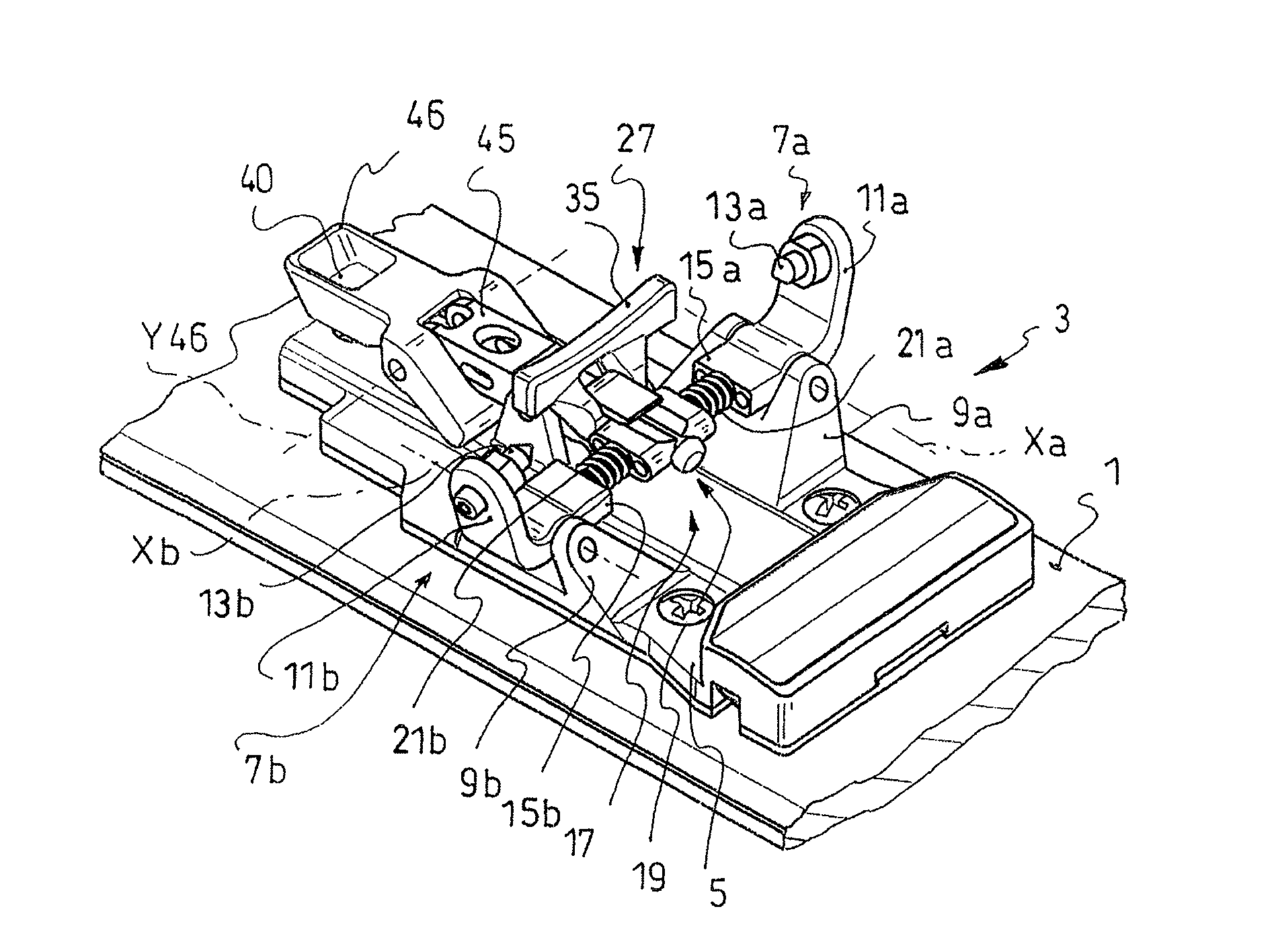 Toe piece for gliding apparatus and gliding apparatus equipped with such binding