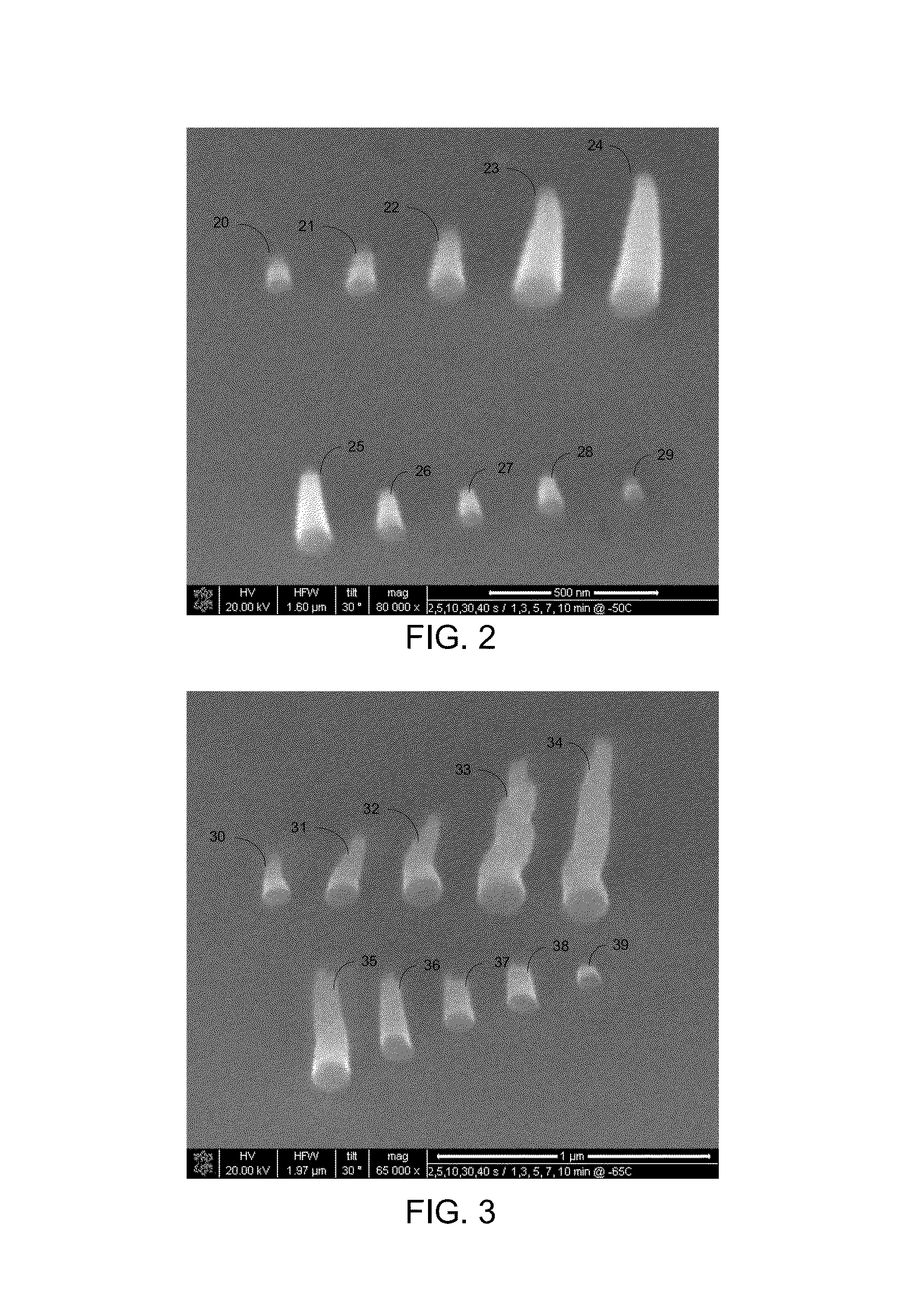 Beam-induced deposition at cryogenic temperatures