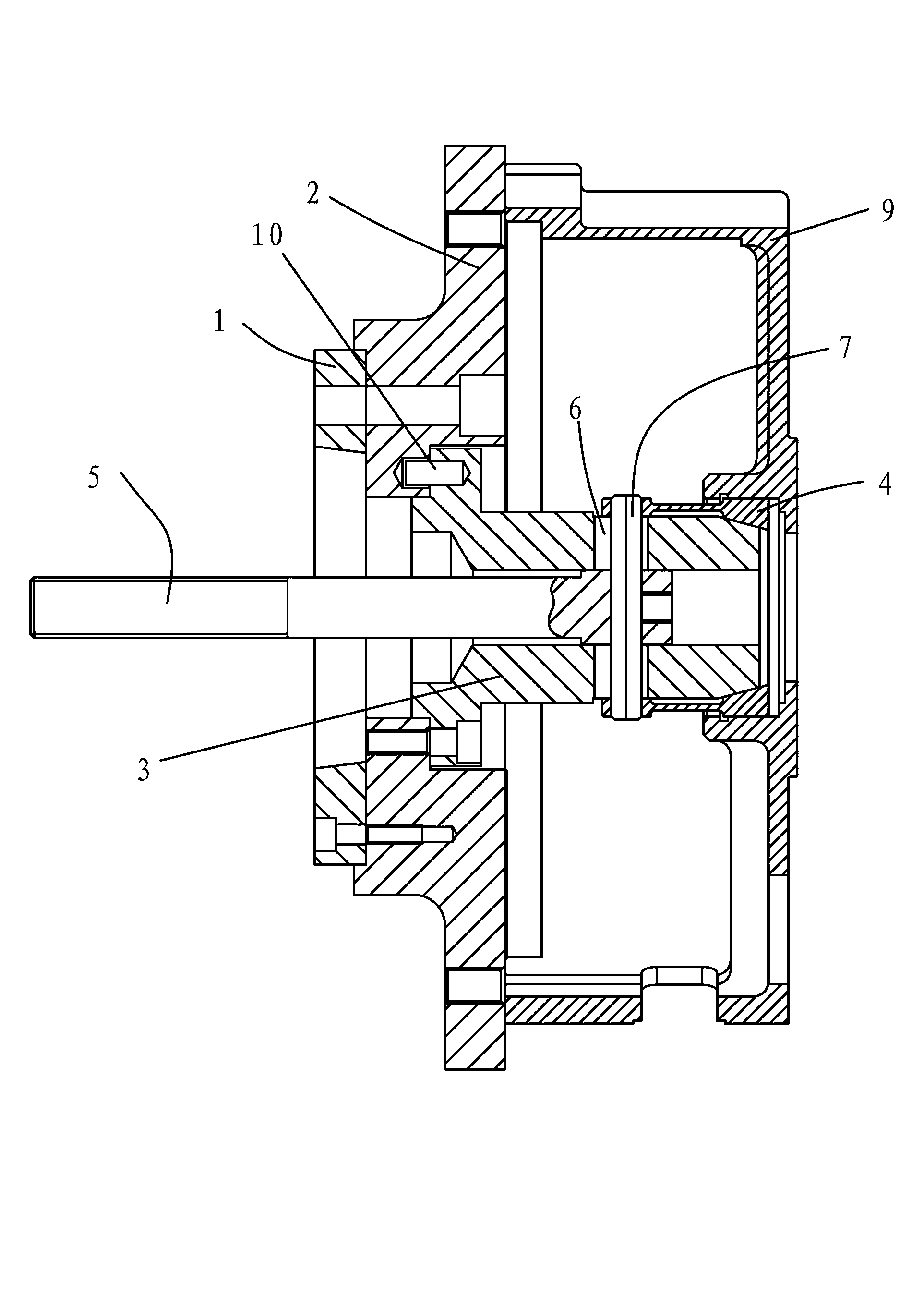 Clamp for machining motor end cover