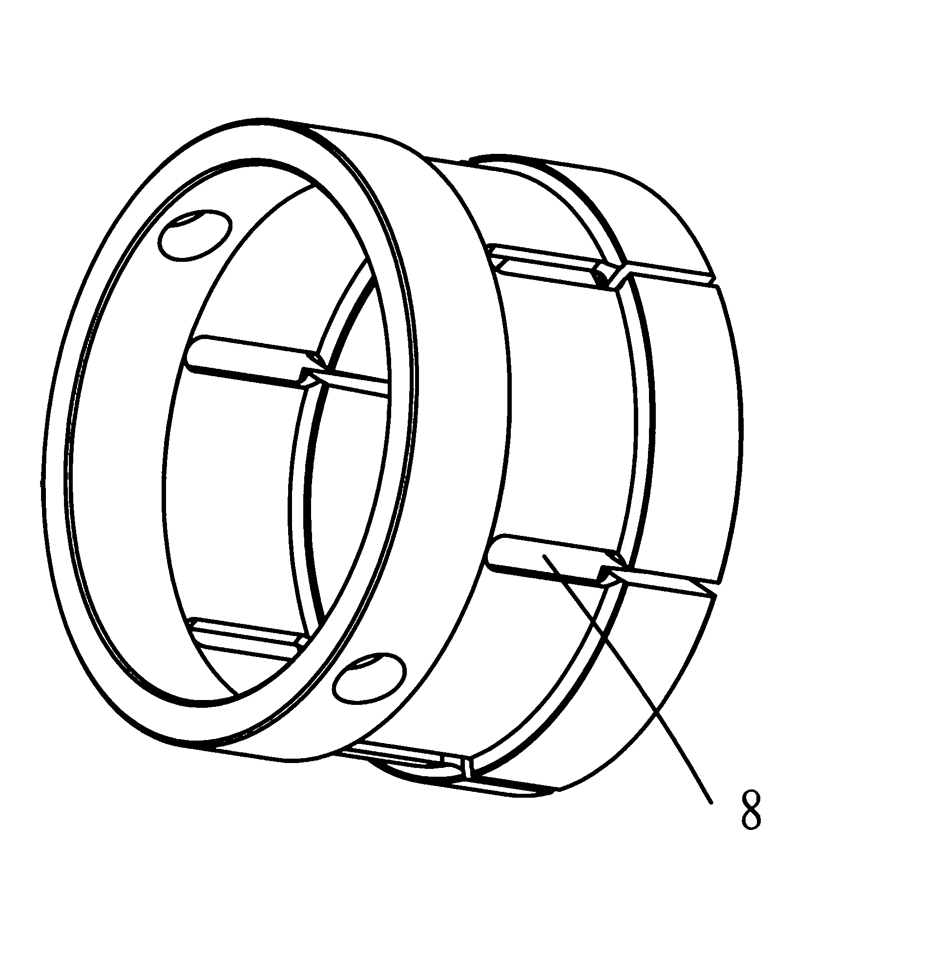 Clamp for machining motor end cover