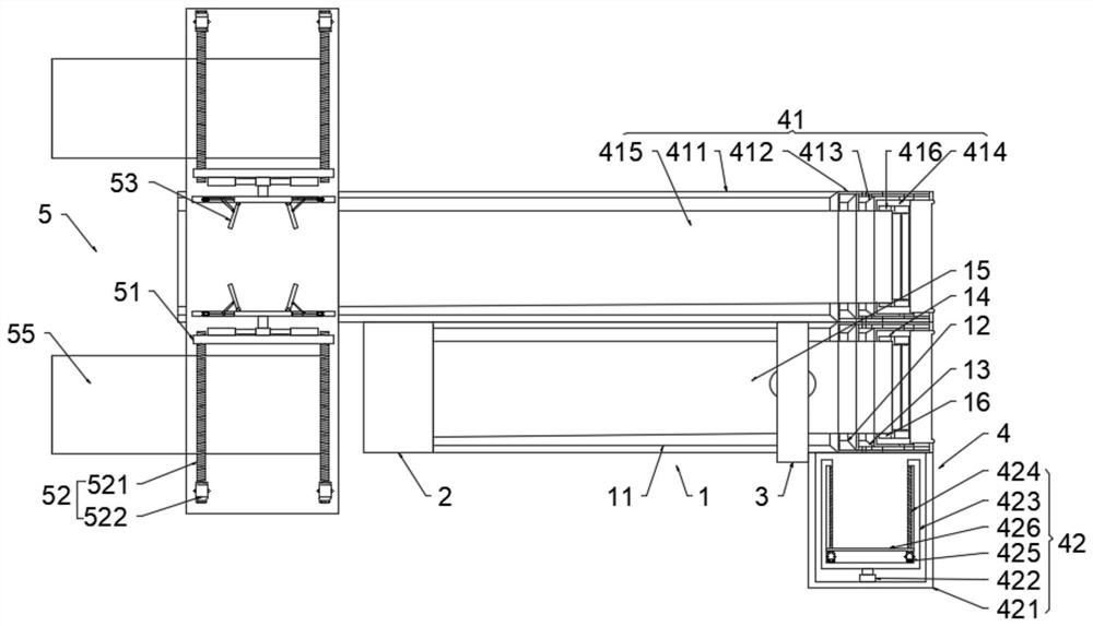 Automatic assembling device for express sorting telescopic machine