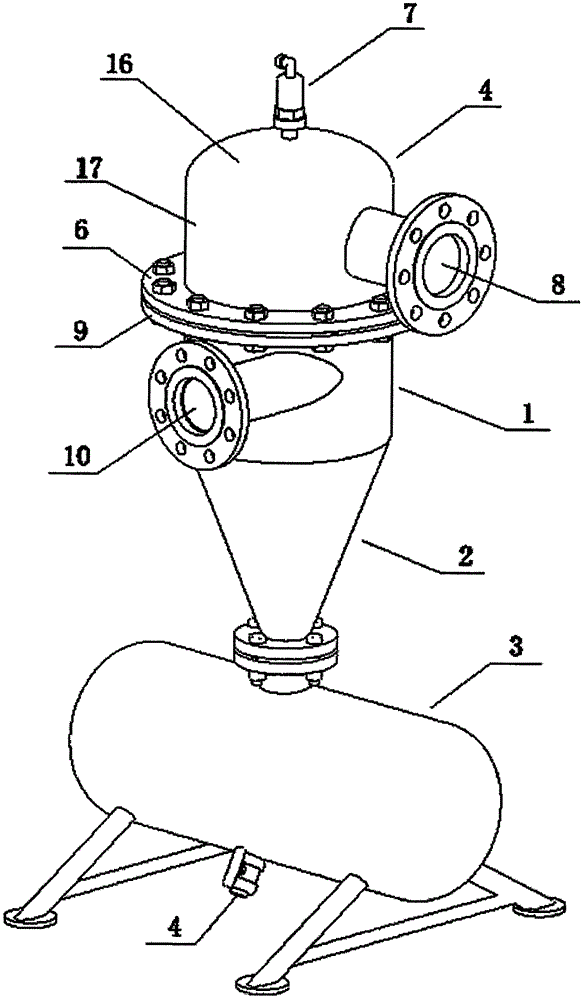 Self-washing centrifugal screen filter