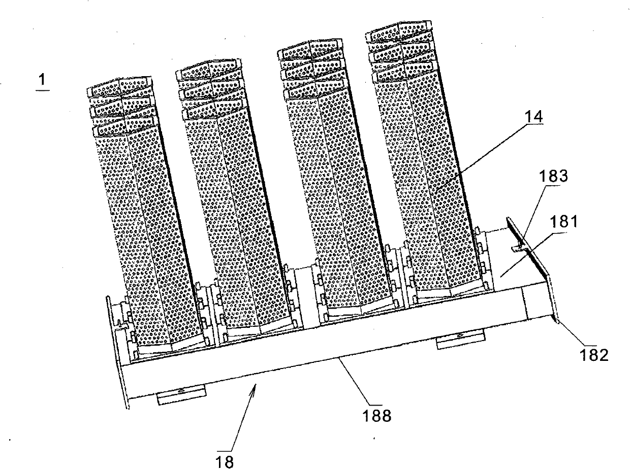 Containment sump filter of horizontal pressurized water reactor (PWR) nuclear power plant