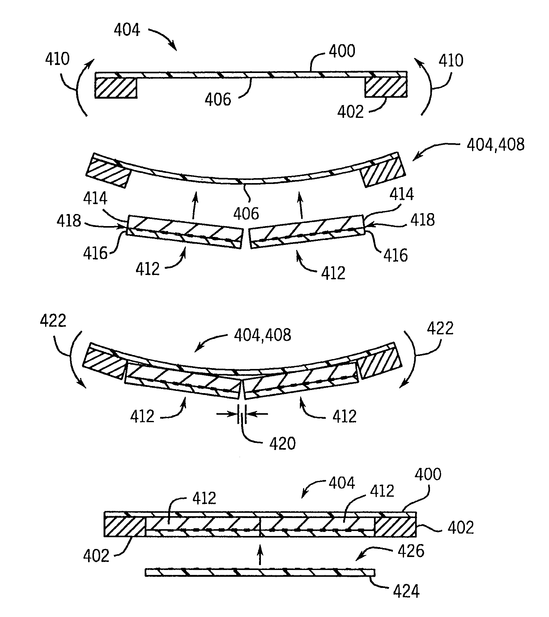 Method for assembling tiled detectors for ionizing radiation based image detection