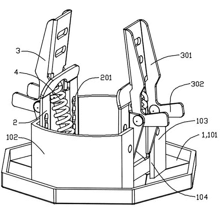 Ceiling fixing fastener assembly for LED (Light Emitting Diode) lamp