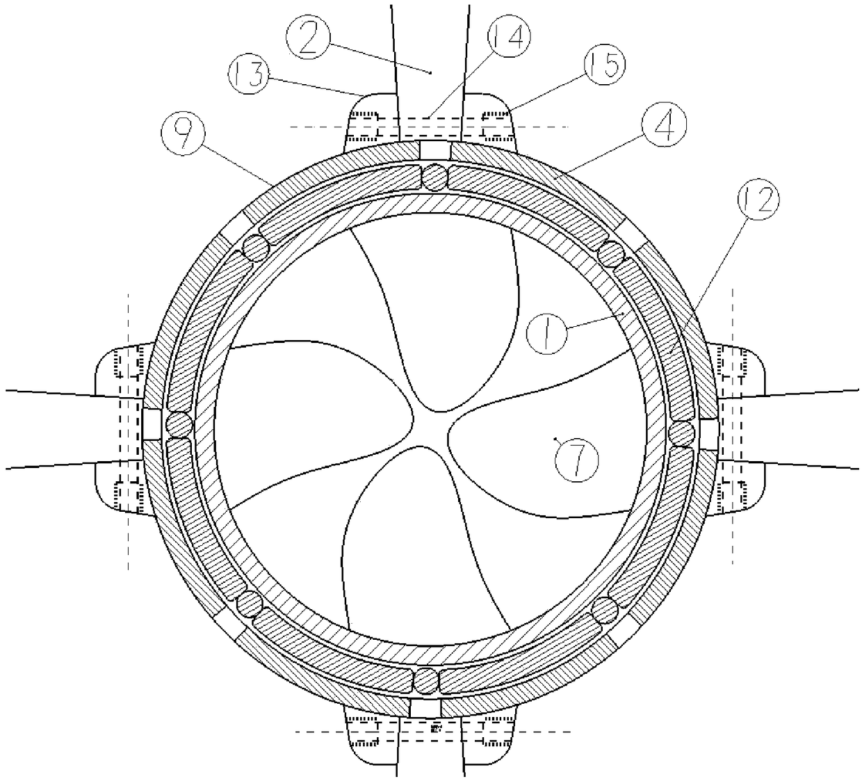 Sea and air amphibious propeller