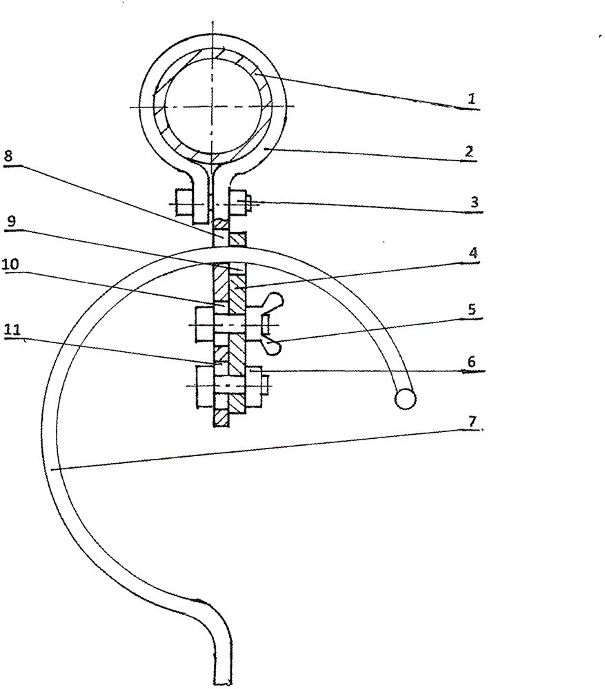 Wind-shield and non-skid clothes airing hook