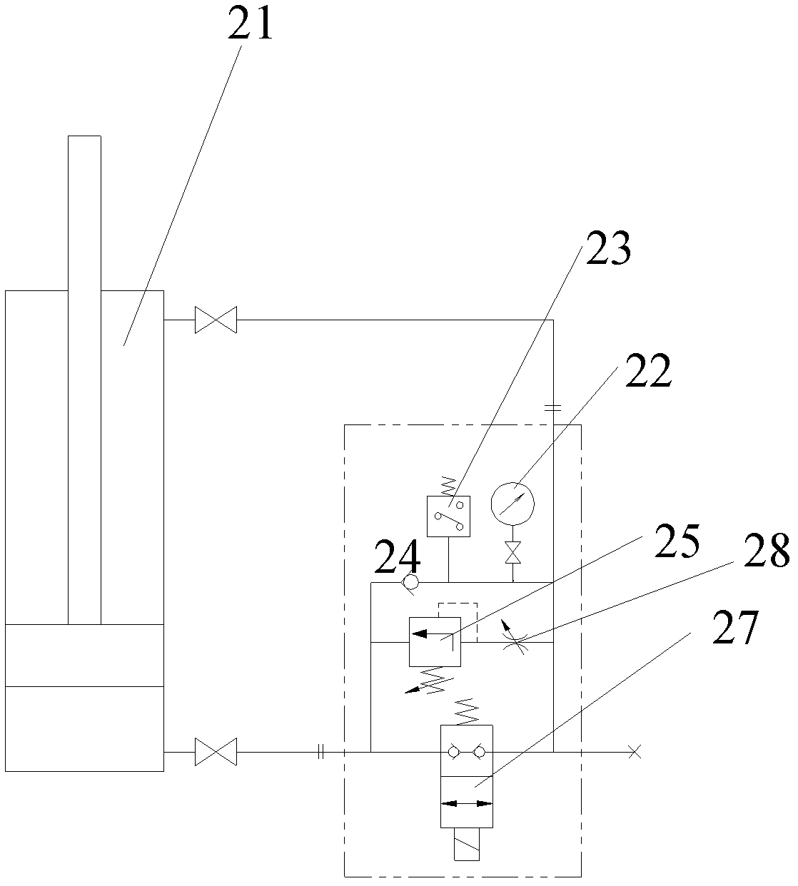 Engineering machine and movement cushioning device thereof and arm type bucket wheel machine equipped with movement cushioning device