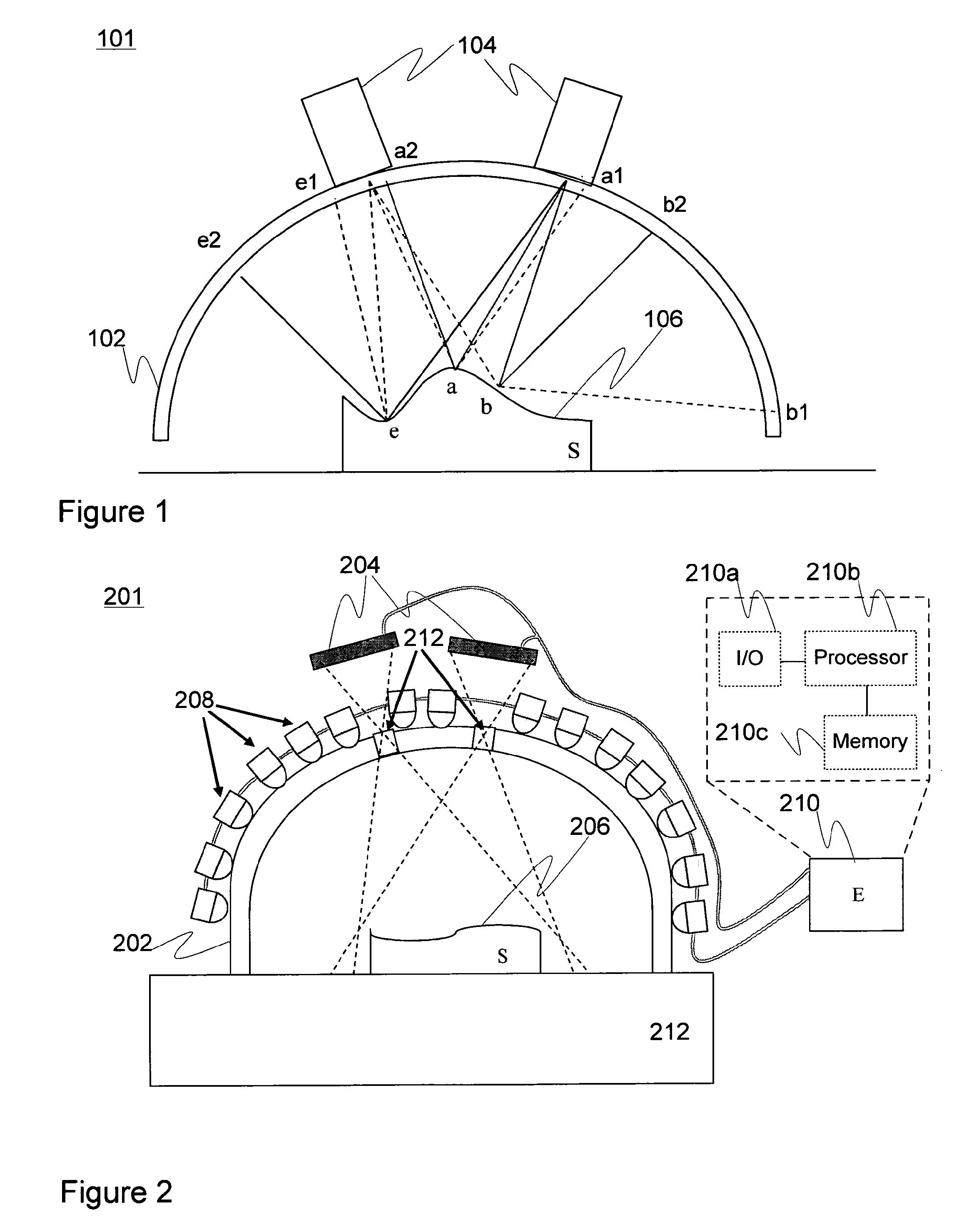 Arrangement for optical measurements and related method