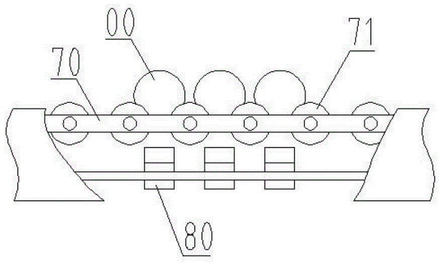 Visual detection and grading device and method for the appearance and size of duck eggs in the colony of origin