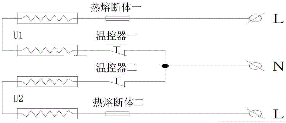 Electric heating system with continuously adjustable power and control method of electric heating system