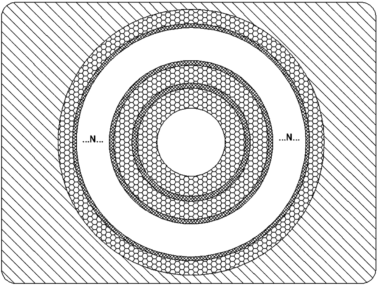 A tunable two-dimensional thermal invisibility cloak based on multilayer graphene ring layers