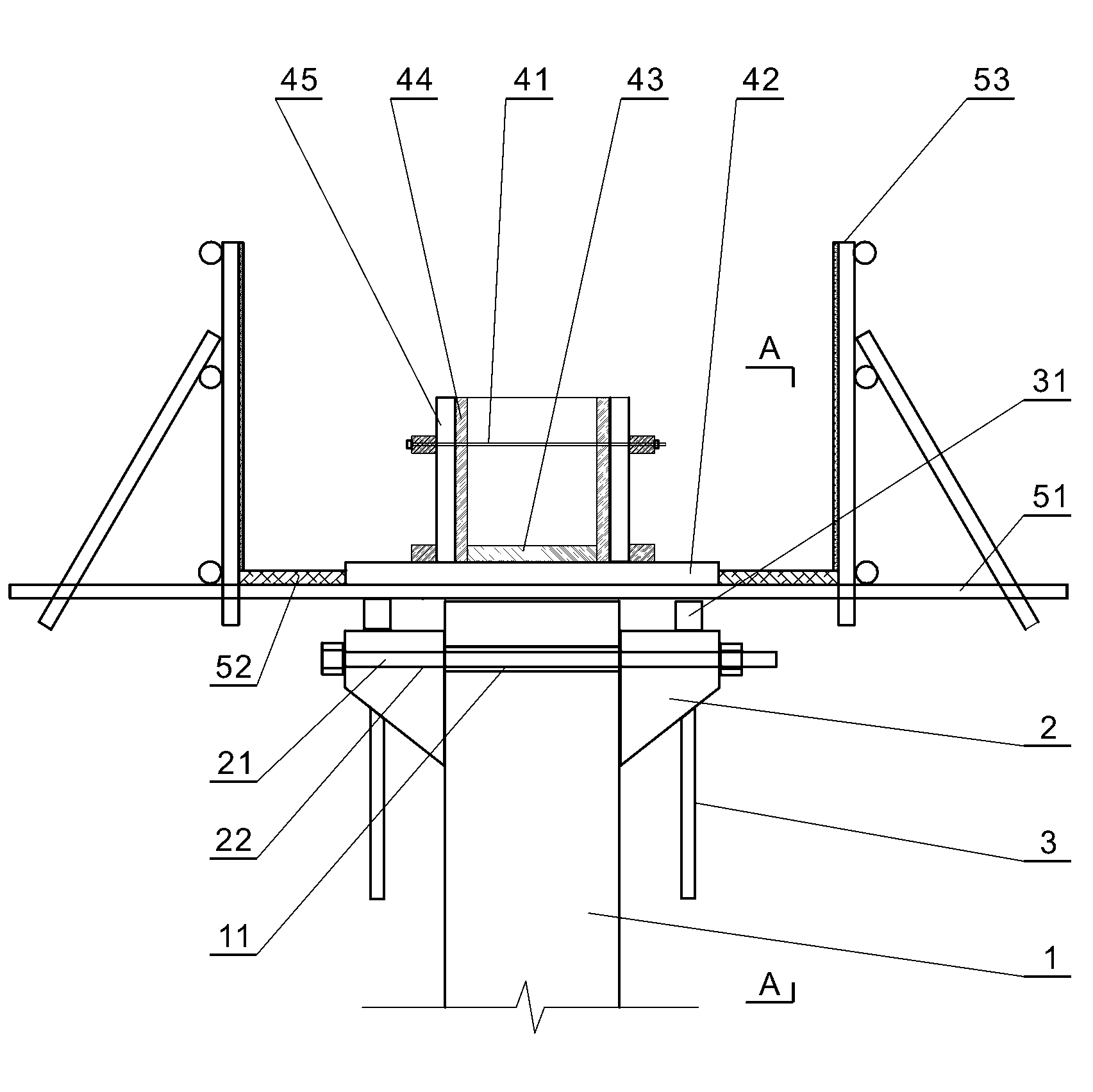 Method for supporting framework of concrete beam through suspension truss