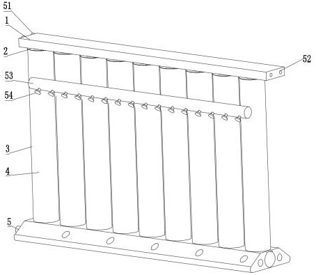 Asymmetric state self-transfer decoration engineering construction dust fall device