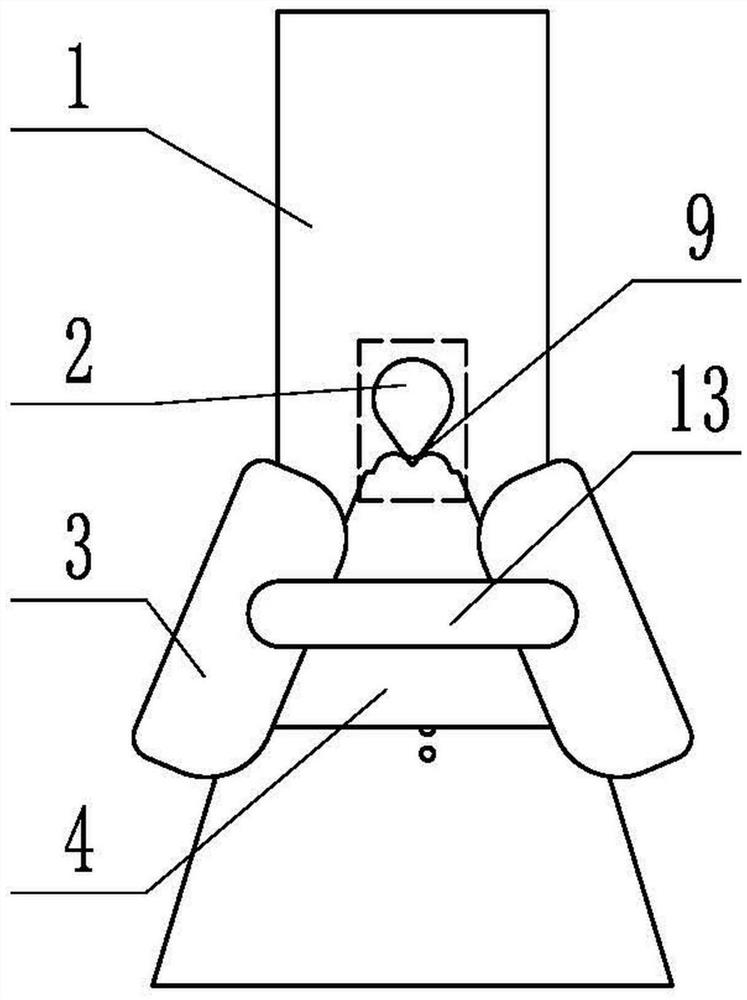 A wedge wire clamp