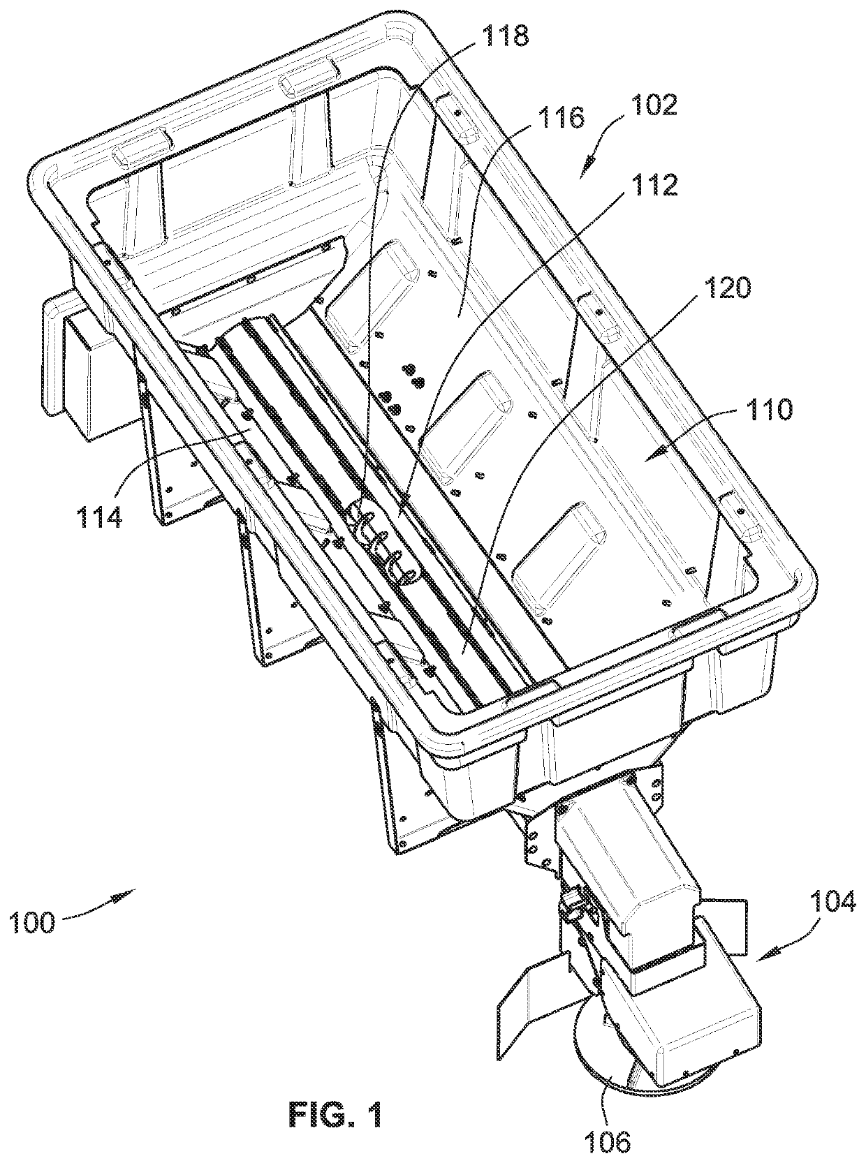 Spreader for spreading granular material and method of spreading granular material