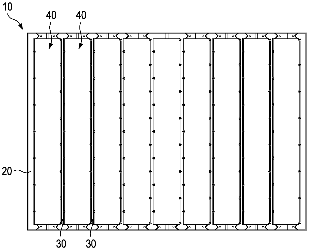 Lead frame for a battery apparatus of an electric vehicle