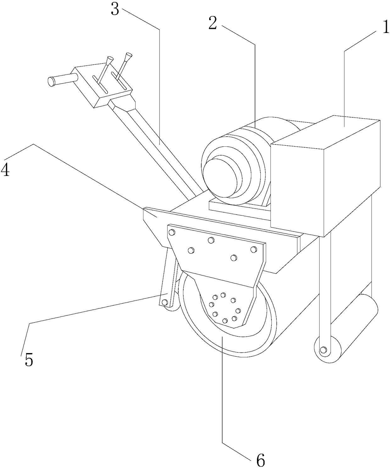 Concrete bulldozing device for building construction