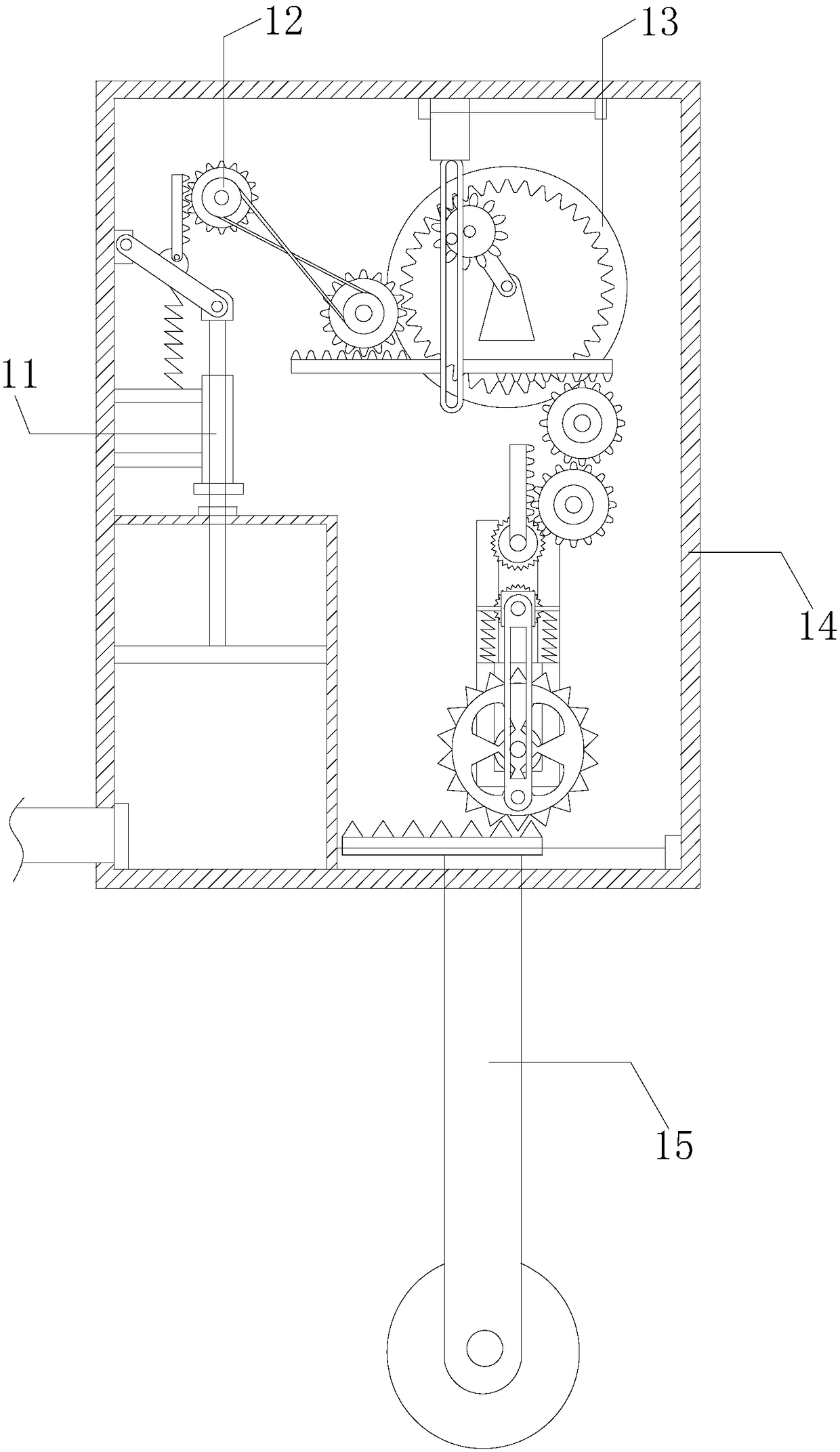 Concrete bulldozing device for building construction