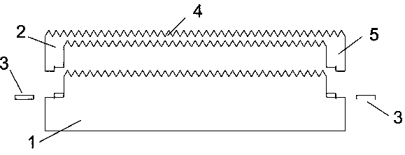 Sawtooth-shaped aircraft weapon cabin noise suppression device