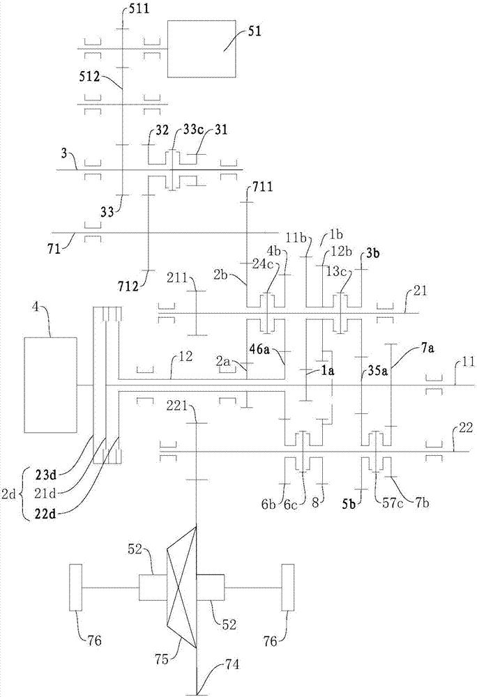 Power driving system and vehicle