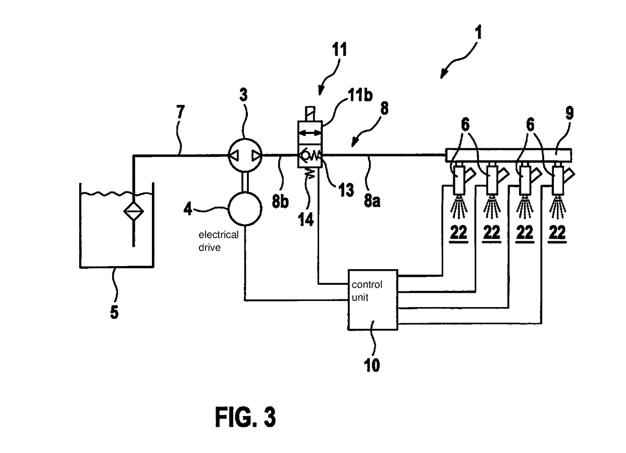 Water injection device of an internal combustion engine