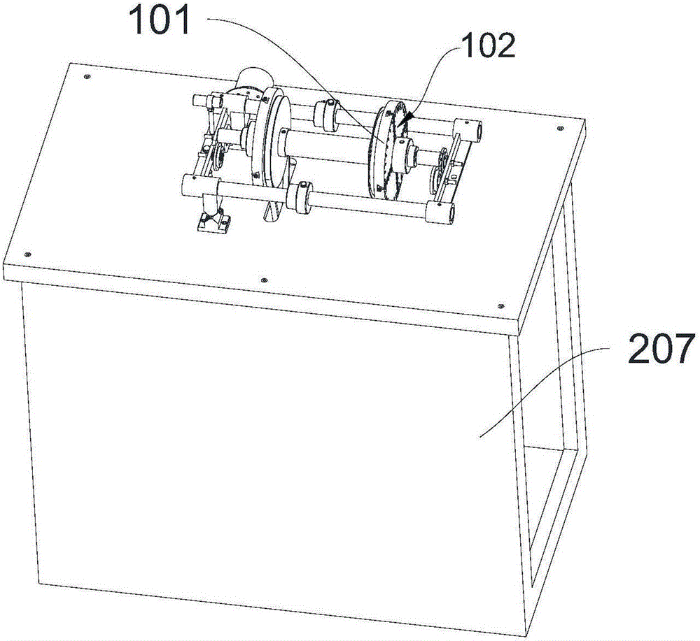 Screw fine-debugging mechanism of dynamic balance test bench for rigid rotor