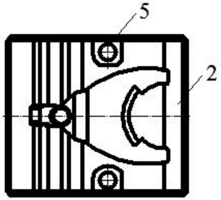 Hot straightening die for first gear and second gear shifting fork