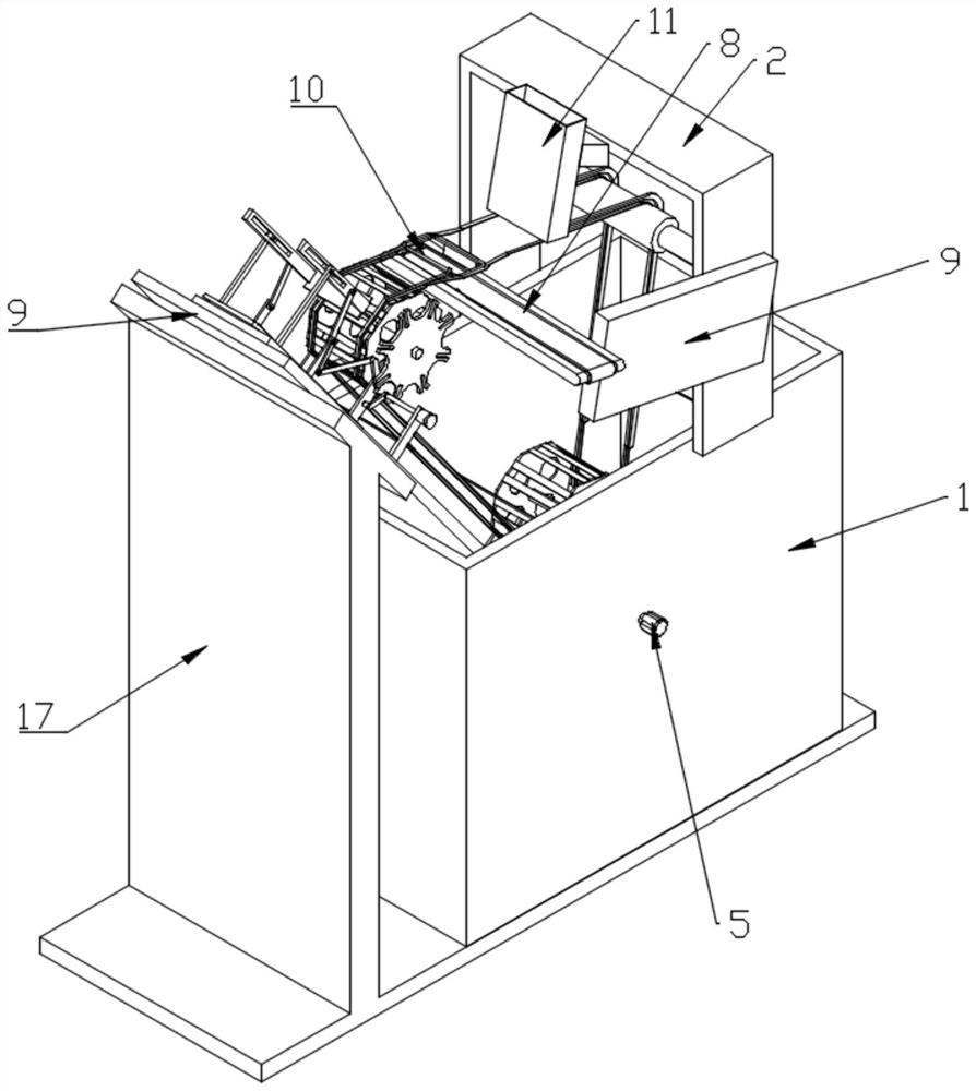 Continuous coloring device based on artificial flower manufacturing