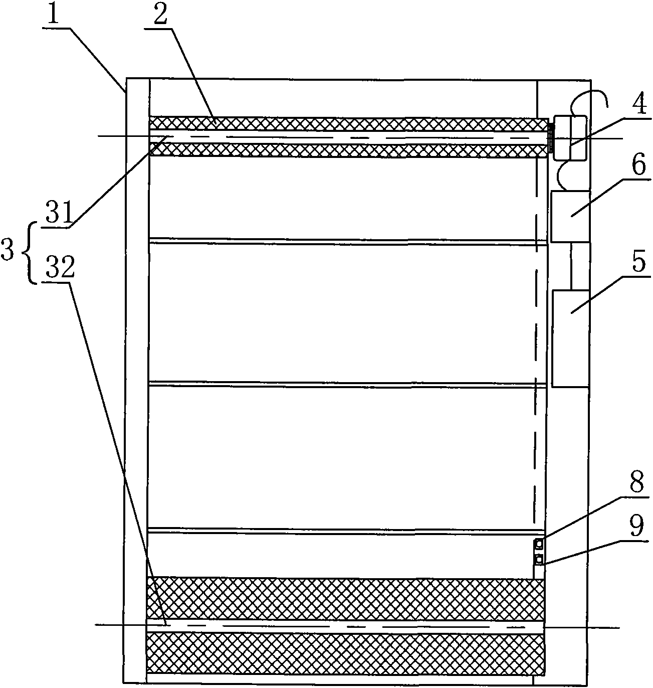 Oil smoke purification filtering device capable of automatically replacing filter belt