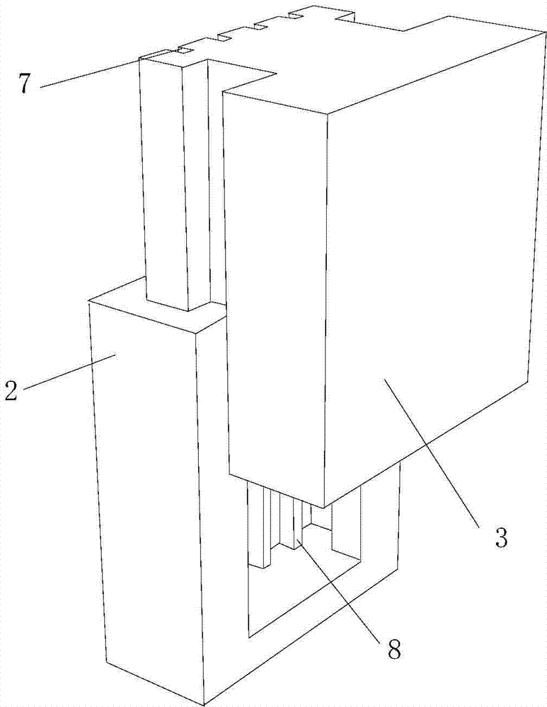 Inserting-connection assembly for air conditioner installation