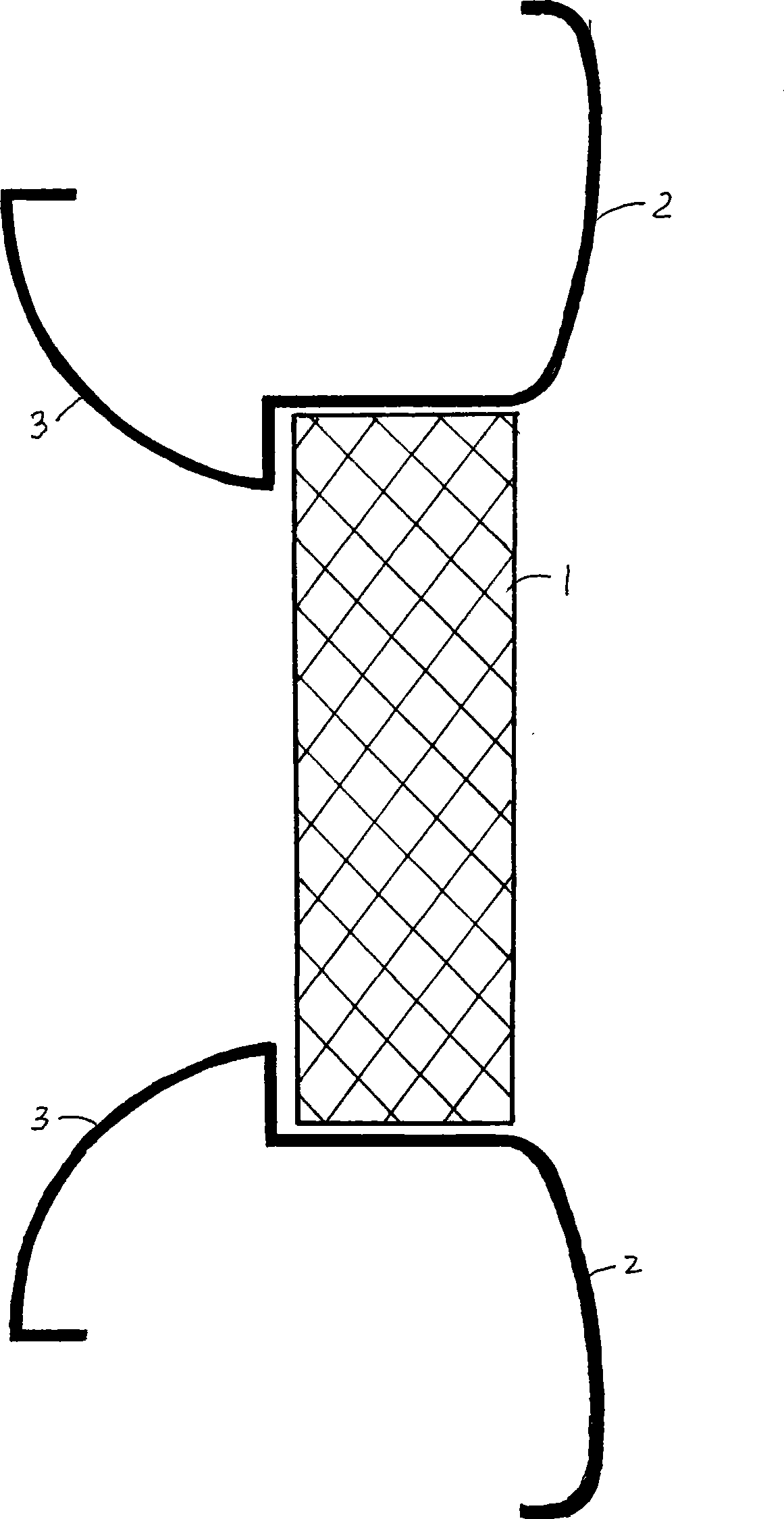 Doorframe element apparatus with arc shape instead of inner angle shape or external angle shape