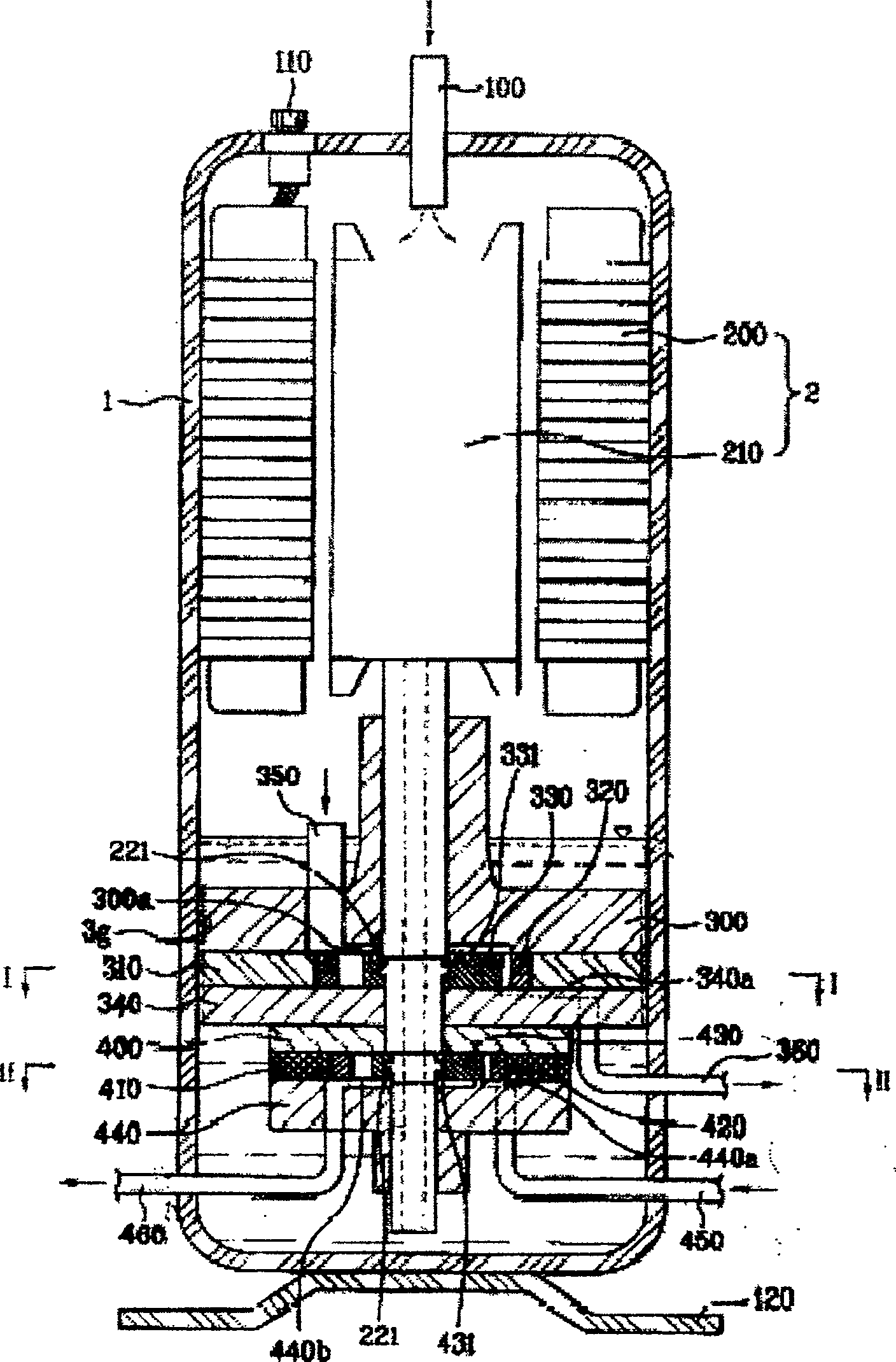 Gear type compressor