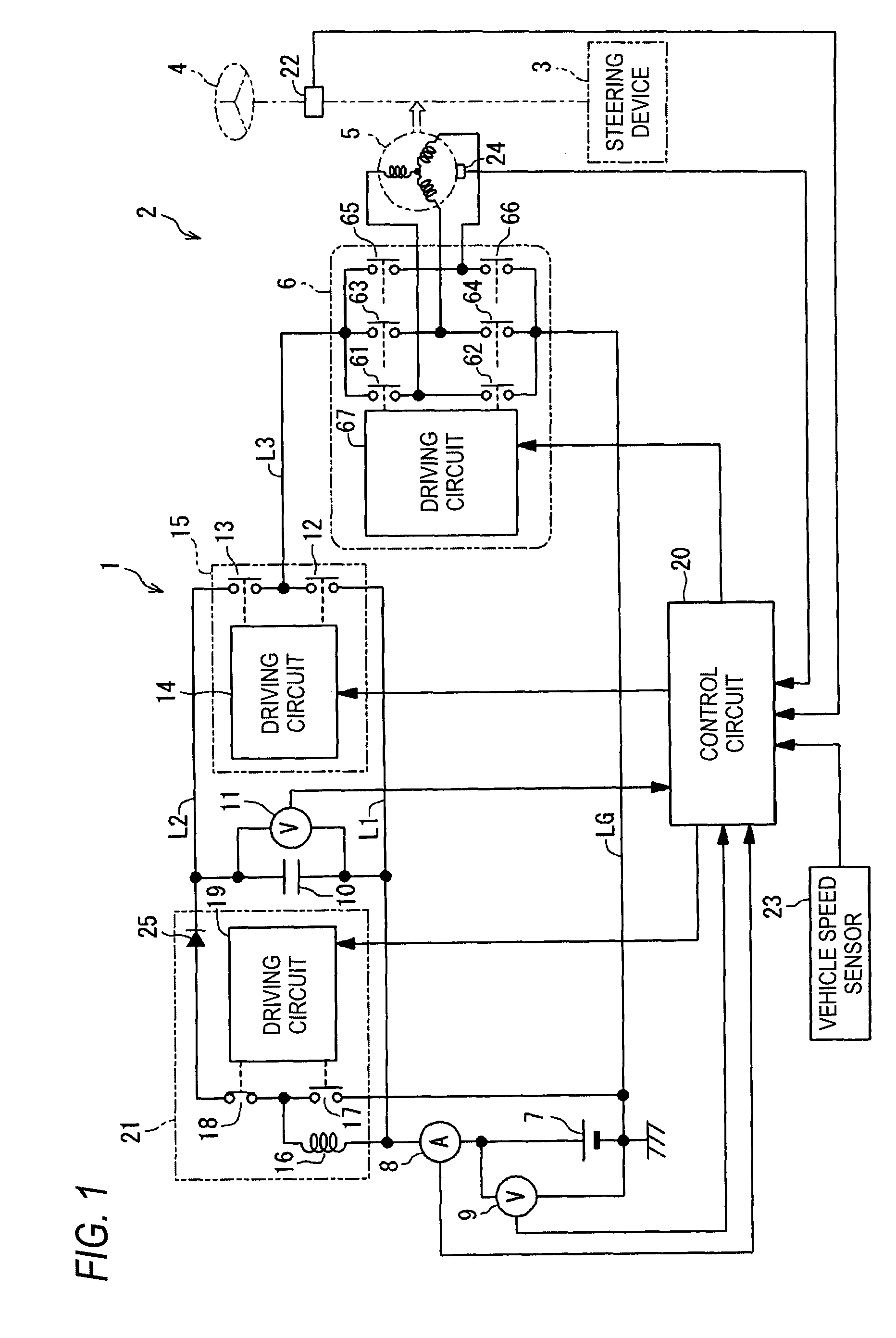 Auxiliary power supply device and electric power steering device